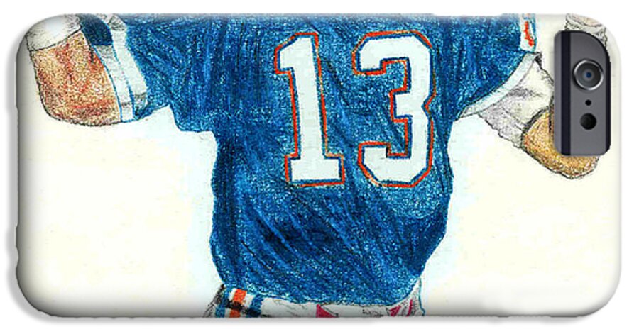 Miami iPhone 6s Case featuring the drawing Dan Marino by Craig Nelson