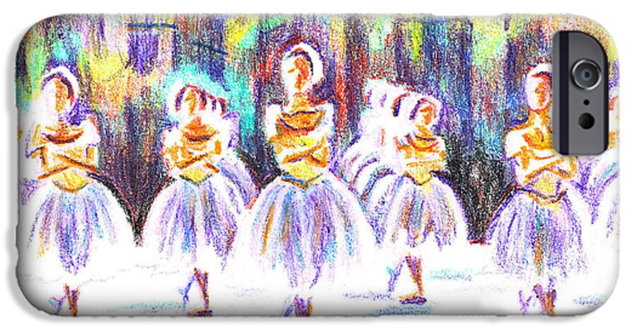 Dancers In The Forest Ii iPhone 6s Case featuring the painting Dancers in the Forest II by Kip DeVore
