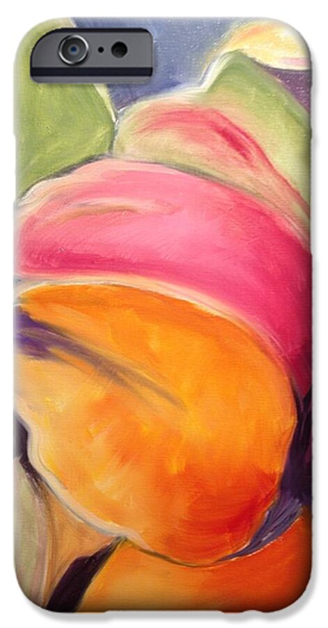 Flower iPhone 6s Case featuring the painting Floating Petals by Karen Carmean