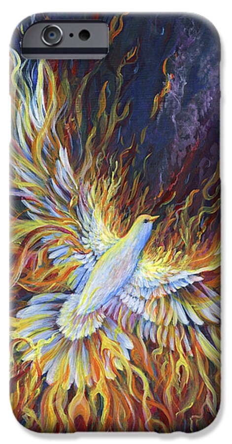 Holy Spirit iPhone 6s Case featuring the painting Holy Fire by Nancy Cupp