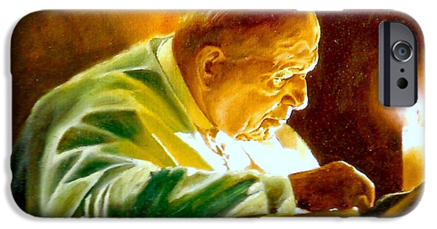 Henryk iPhone 6s Case featuring the painting John Paul II by Henryk Gorecki