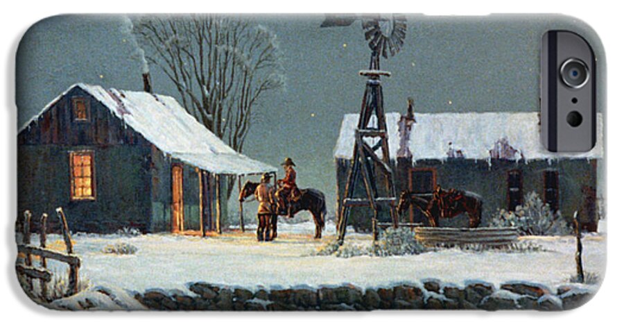 Night iPhone 6s Case featuring the painting Long Day's End by Randy Follis