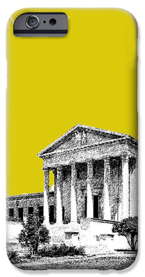 University iPhone 6s Case featuring the digital art Louisiana State University 2 - Mustard by DB Artist