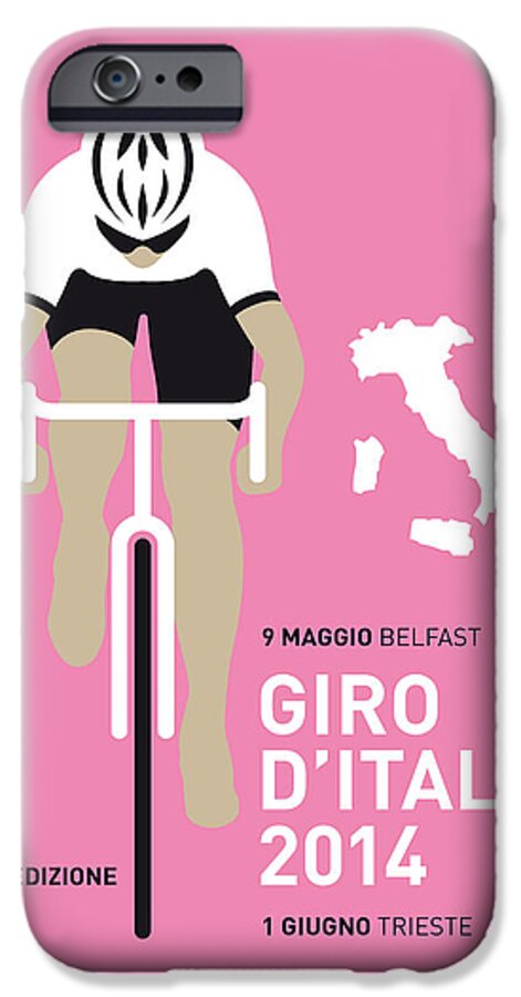 Minimal iPhone 6s Case featuring the digital art My Giro D Italia Minimal Poster 2014 by Chungkong Art