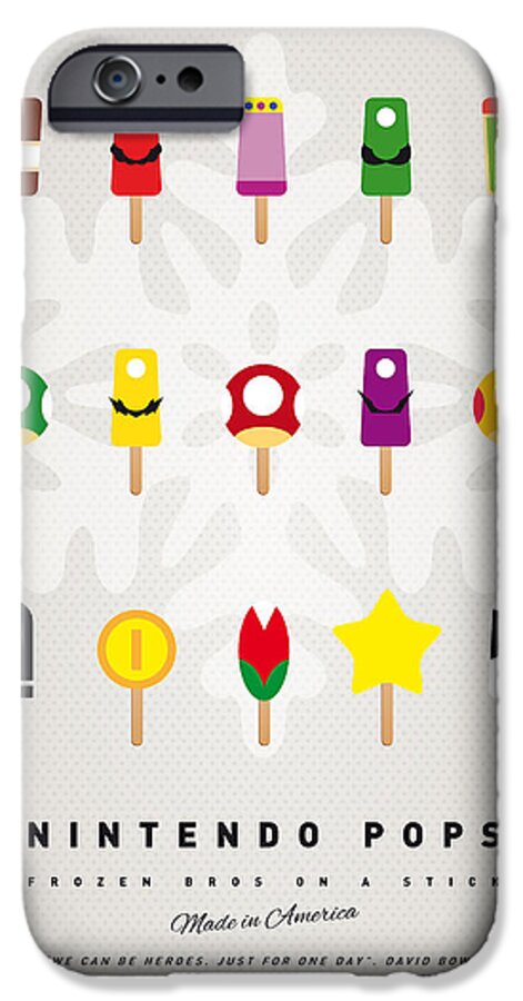 Mario iPhone 6s Case featuring the digital art My MARIO ICE POP - UNIVERS by Chungkong Art