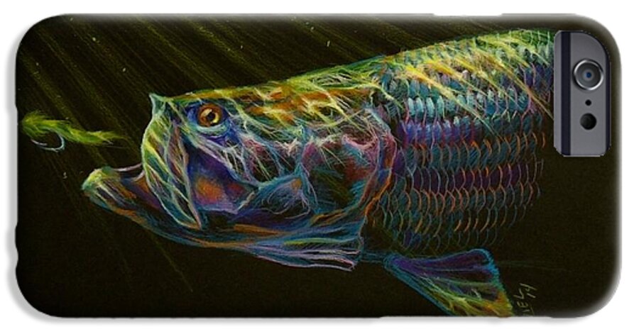 Tarpon iPhone 6s Case featuring the pastel Night fly by Yusniel Santos