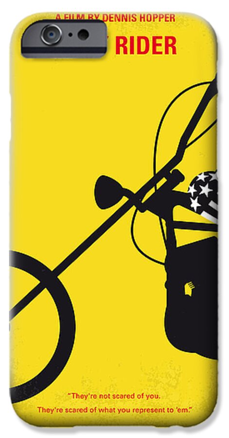 Easy Rider iPhone 6s Case featuring the digital art No333 My EASY RIDER minimal movie poster by Chungkong Art