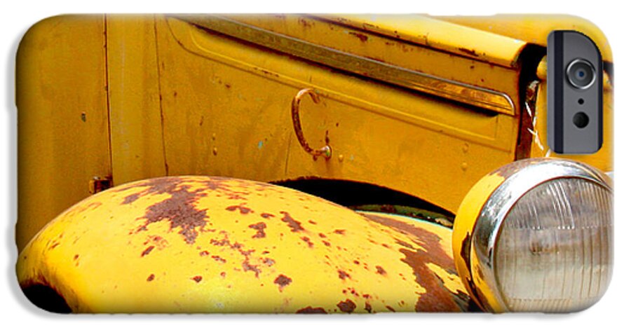 Truck iPhone 6s Case featuring the photograph Old Yellow Truck by Art Block Collections