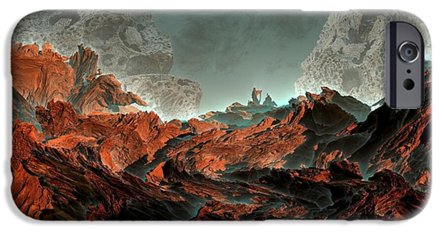 Fractal Art iPhone 6s Case featuring the digital art Prophecy by Bernard MICHEL