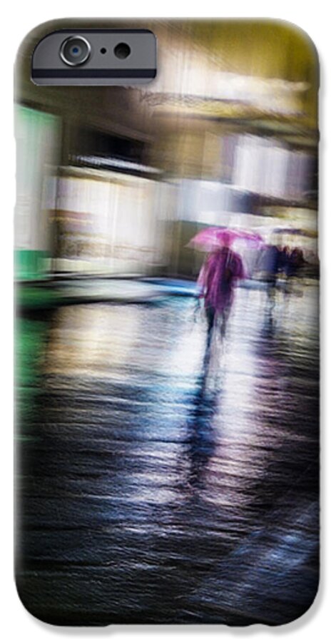 Impressionist iPhone 6s Case featuring the photograph Rainy Streets by Alex Lapidus