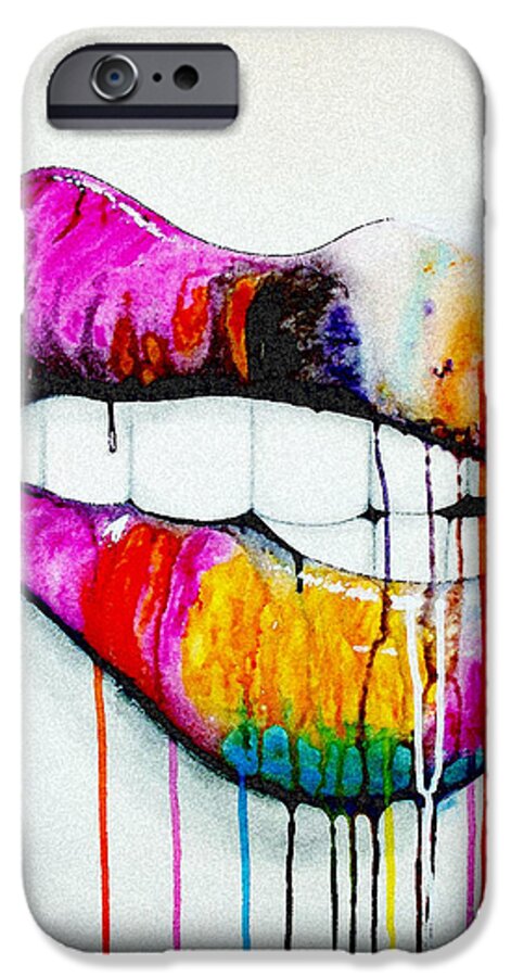 Contemporary iPhone 6s Case featuring the painting Spontaneous by Kyle Brock