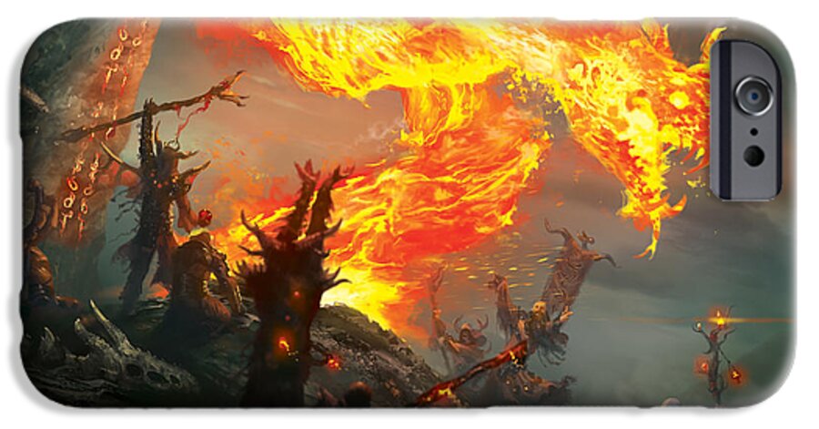 Mtg iPhone 6s Case featuring the digital art Stoke The Flames by Ryan Barger