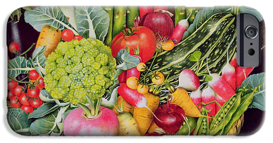 Still Life iPhone 6s Case featuring the painting Summer Vegetables by EB Watts