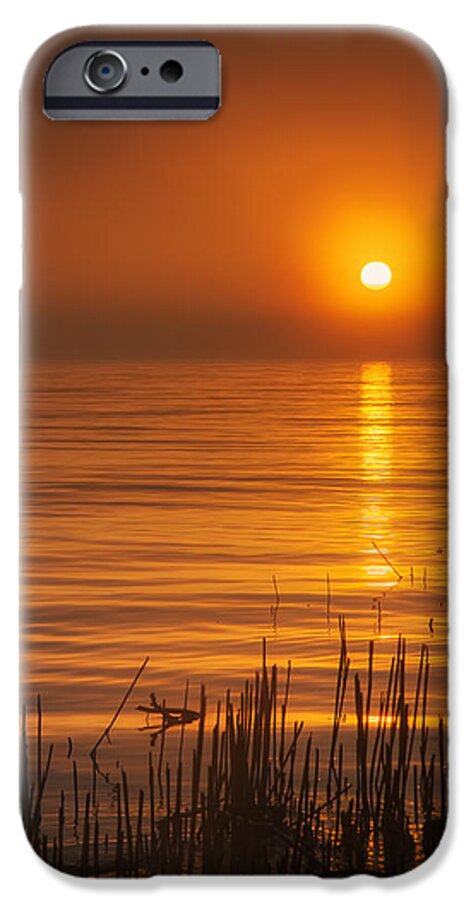 Gold iPhone 6s Case featuring the photograph Sunrise Through the Fog by Scott Norris