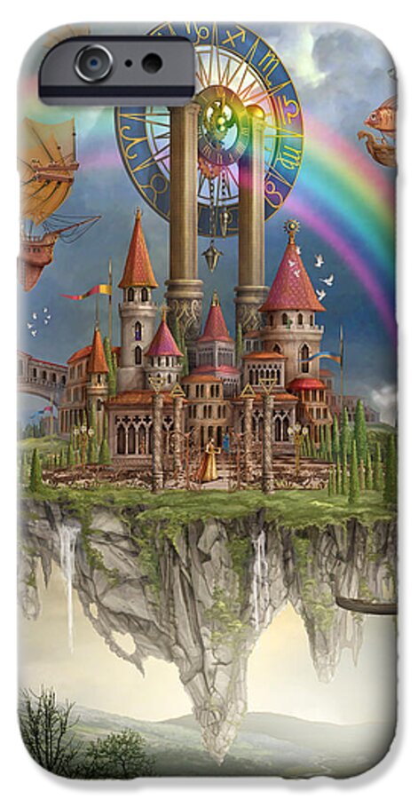 Adventure iPhone 6s Case featuring the digital art Tarot Town by MGL Meiklejohn Graphics Licensing