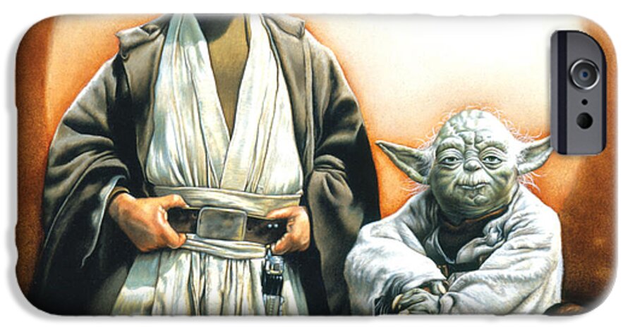 Star Wars iPhone 6s Case featuring the drawing The Masters by Edward Draganski