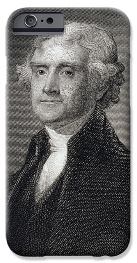 Thomas Jefferson iPhone 6s Case featuring the painting Thomas Jefferson by Gilbert Stuart