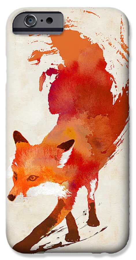 #faatoppicks iPhone 6s Case featuring the mixed media Vulpes Vulpes by Robert Farkas