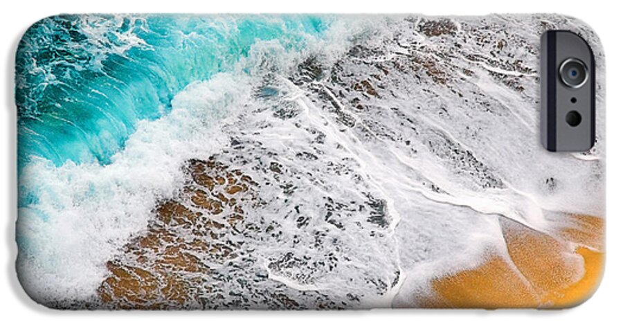 Waves iPhone 6s Case featuring the photograph Waves abstract by Silvia Ganora