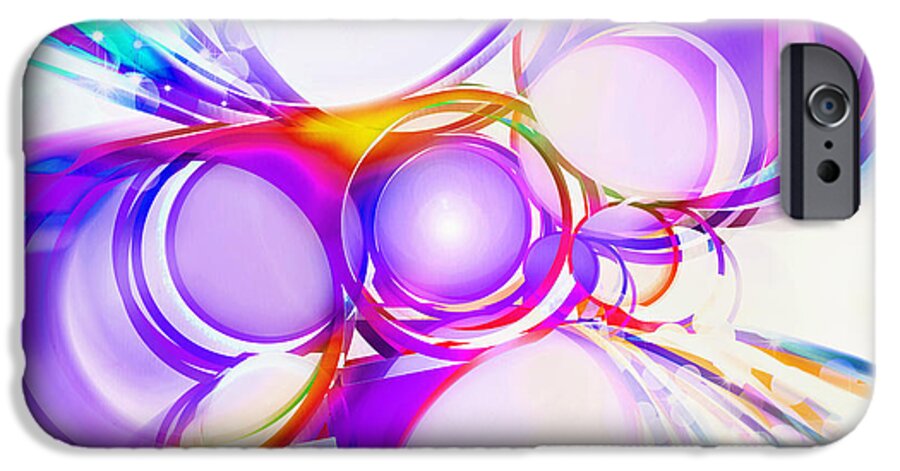 Rainbow iPhone 6s Case featuring the painting Abstract Of Circle #5 by Setsiri Silapasuwanchai