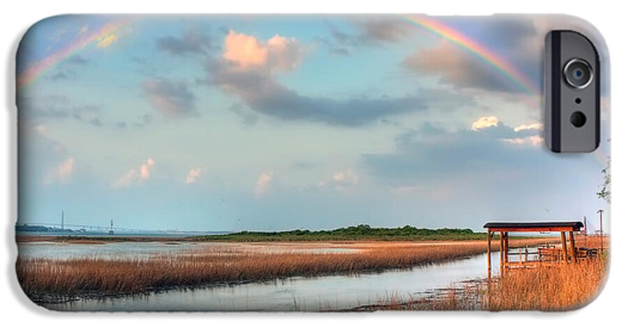  iPhone 6s Case featuring the photograph View of Charleston Rainbow by Jenny Ellen Photography