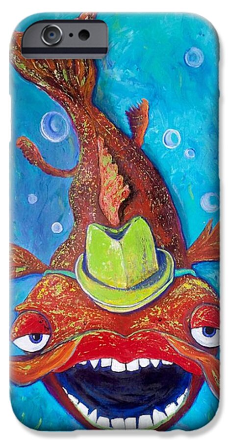 Fish iPhone 6s Case featuring the painting Catfish Clyde #1 by Vickie Scarlett-Fisher