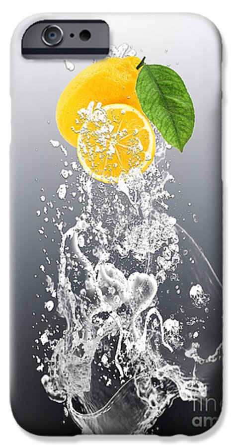 Lemon iPhone 6s Case featuring the mixed media Lemon Splast #4 by Marvin Blaine