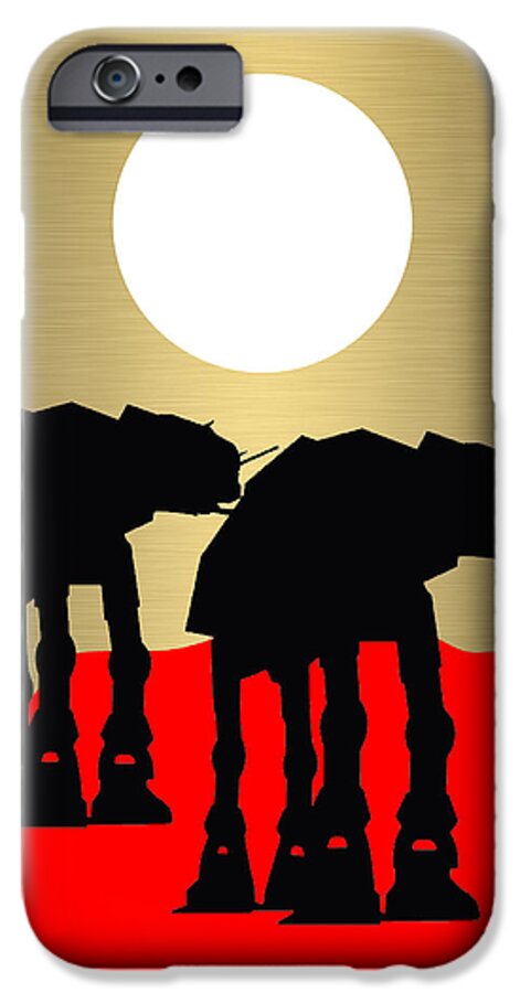 Atat iPhone 6s Case featuring the mixed media Star Wars AT-AT Collection #3 by Marvin Blaine