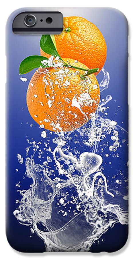 Orange iPhone 6s Case featuring the mixed media Orange Splash #6 by Marvin Blaine