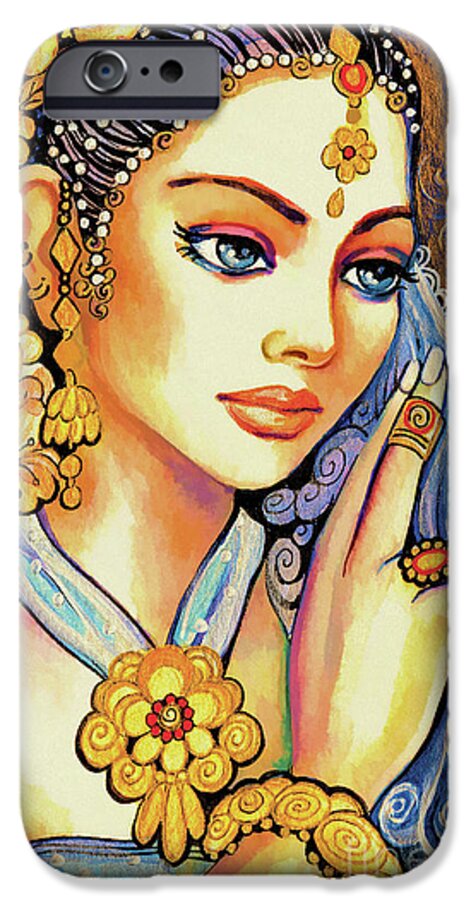 Indian Woman iPhone 6s Case featuring the painting Amari by Eva Campbell