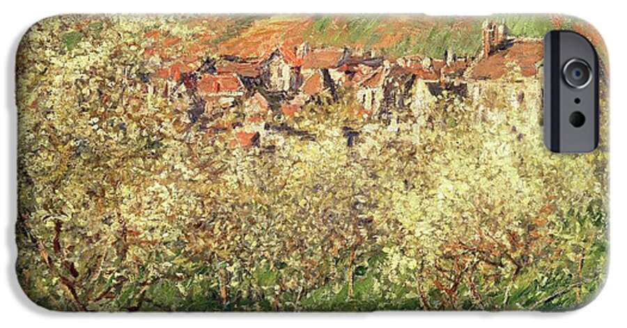 Monet iPhone 6s Case featuring the painting Apple Trees in Blossom by Claude Monet