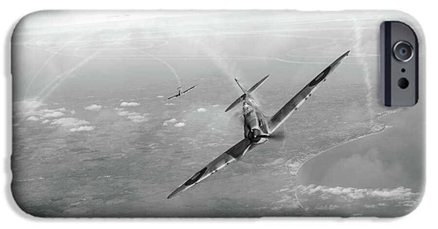Battle Of Britain iPhone 6s Case featuring the photograph Battle of Britain Spitfires over Kent by Gary Eason