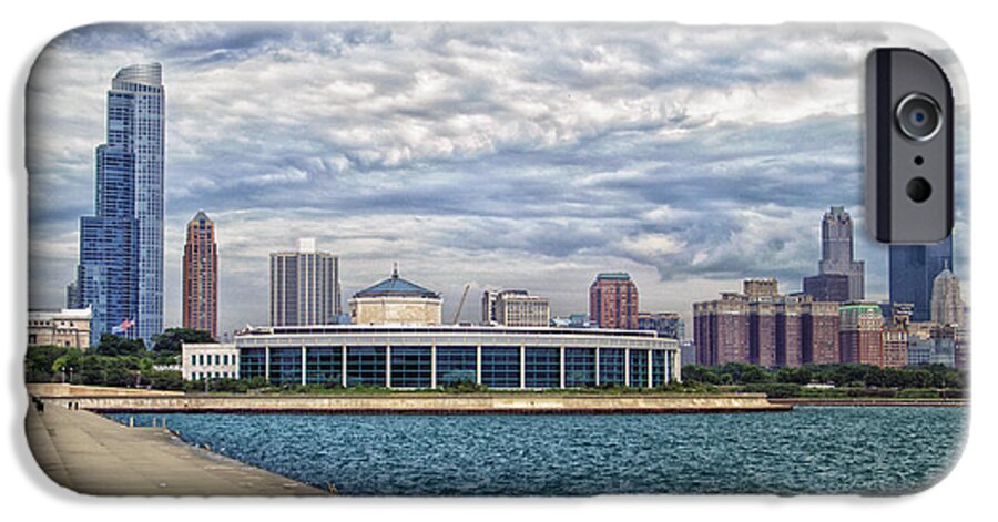 Chicago iPhone 6s Case featuring the mixed media Before The Spring Storm Chicago Shedd Aquarium Eastside 01 by Thomas Woolworth