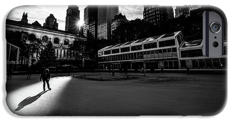 Architecture iPhone 6s Case featuring the photograph Bryant Park - New York - Black and white street photography by Giuseppe Milo