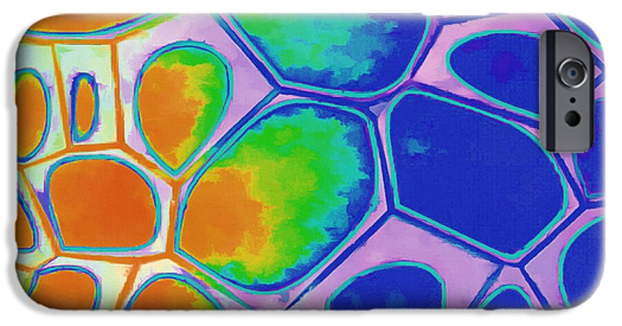 Painting iPhone 6s Case featuring the painting Cell Abstract 2 by Edward Fielding