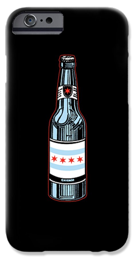 Chicago iPhone 6s Case featuring the digital art Chicago Beer by Mike Lopez