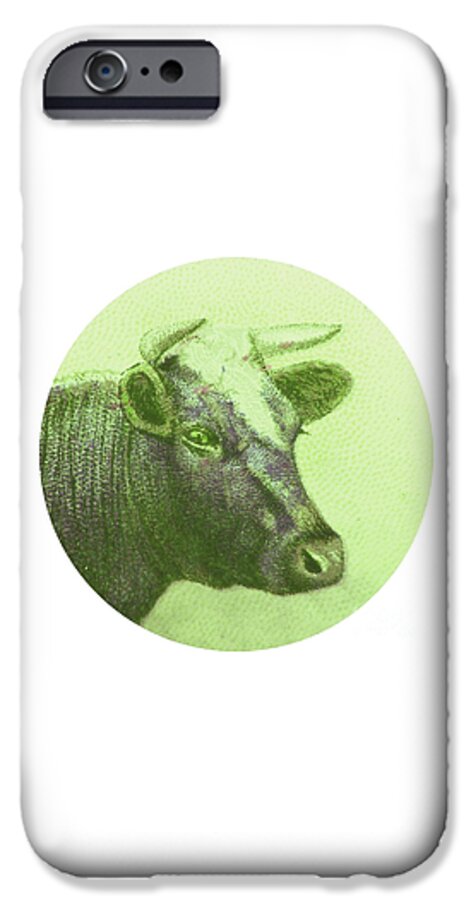 Cow iPhone 6s Case featuring the digital art Cow II by Desiree Warren