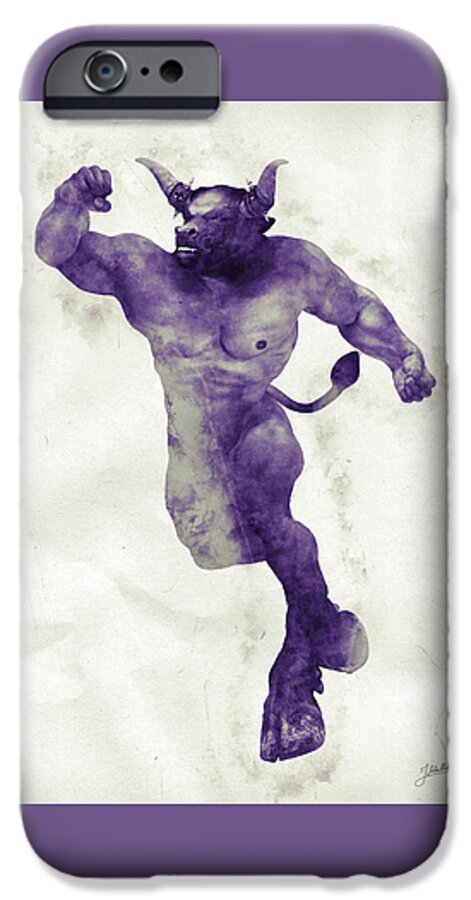 Toro iPhone 6s Case featuring the painting El torito guapo by Joaquin Abella