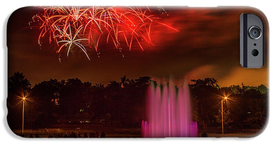 Forest Park iPhone 6s Case featuring the photograph Fair St Louis 4th of July Fireworks by Garry McMichael