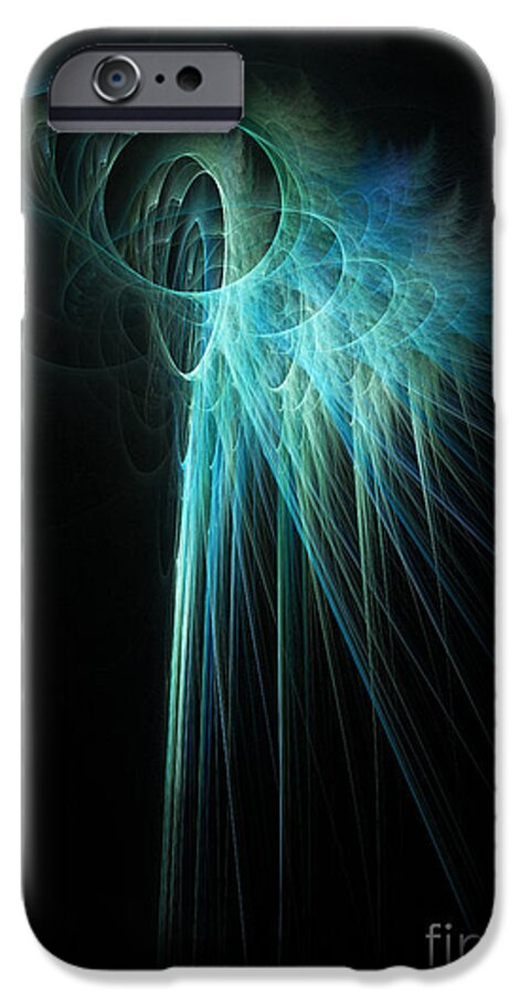 Glow iPhone 6s Case featuring the digital art Fractal Rays by John Edwards