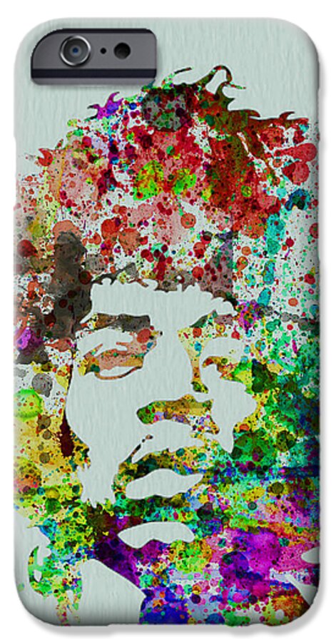Jimmy Hendrix iPhone 6s Case featuring the painting Jimmy Hendrix watercolor by Naxart Studio