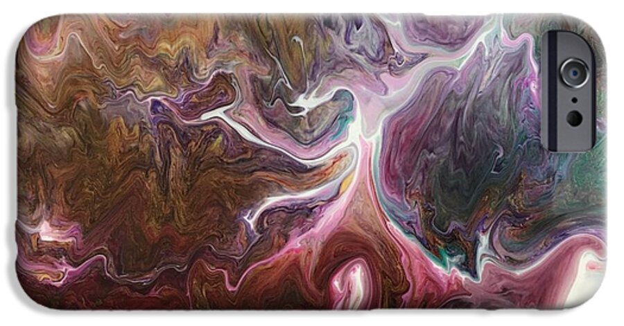 Abstract Pour iPhone 6s Case featuring the painting Lifewithsonya1 by Sonya Wilson