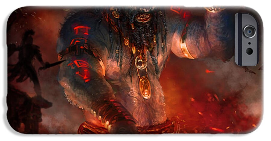 Greek Mythology iPhone 6s Case featuring the digital art Maker of the World by Ryan Barger