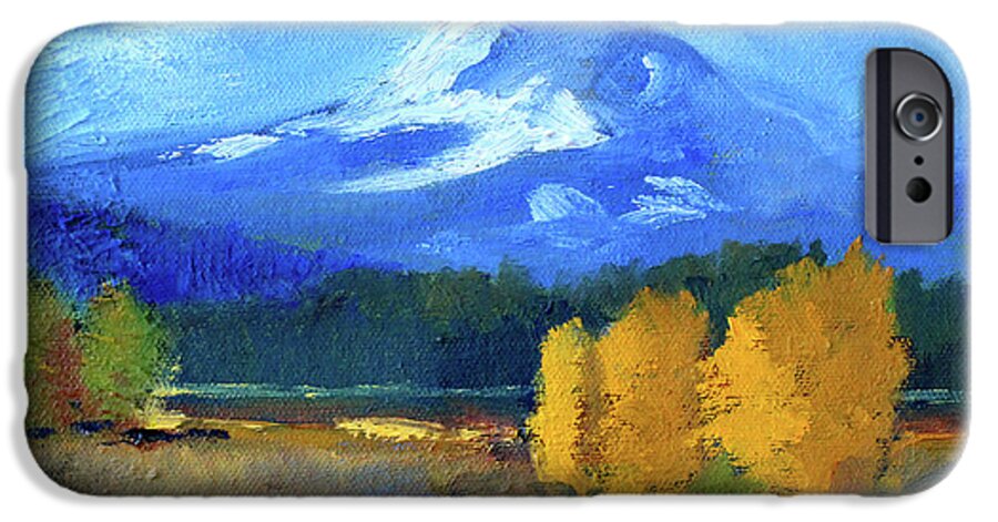 Northwest Landscape Painting iPhone 6s Case featuring the painting Mount Hood by Nancy Merkle