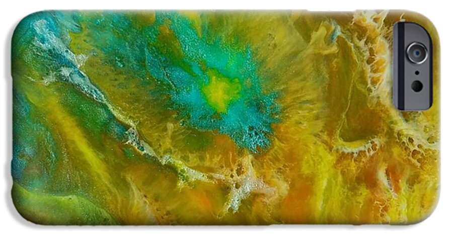 Contemporary Art iPhone 6s Case featuring the painting Pandora by Christie Minalga