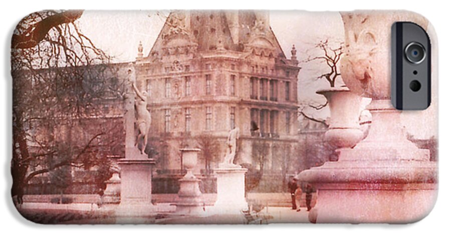 Paris Gardens iPhone 6s Case featuring the photograph Paris Tuileries Park Garden - Jardin des Tuileries Garden - Paris Tuileries Louvre Garden Sculpture by Kathy Fornal