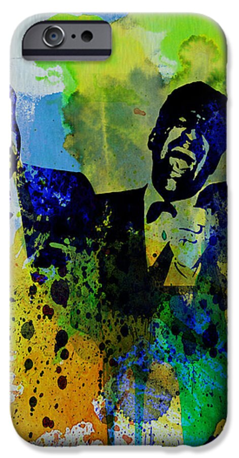 Frank Sinatra iPhone 6s Case featuring the painting Rat Pack by Naxart Studio