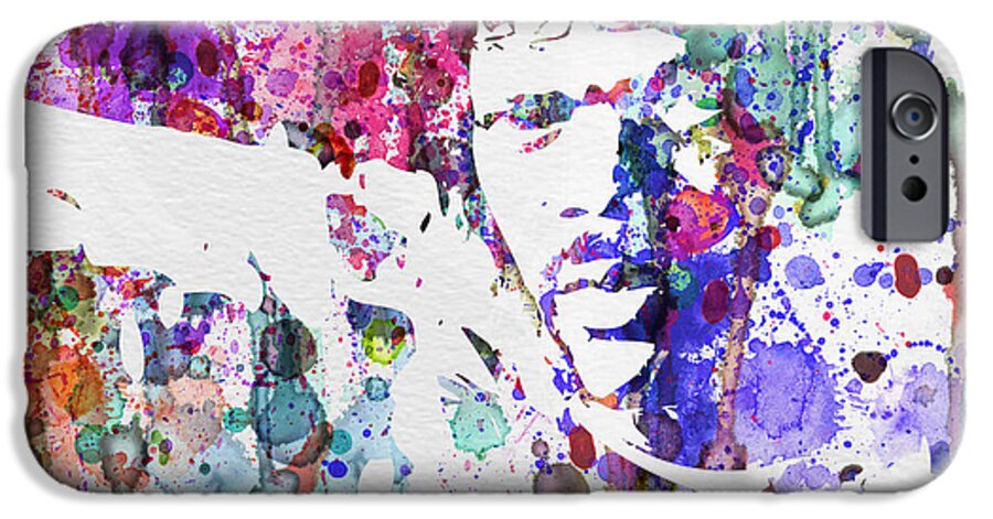 Pulp Fiction iPhone 6s Case featuring the painting Samuel L Jackson Pulp Fiction by Naxart Studio