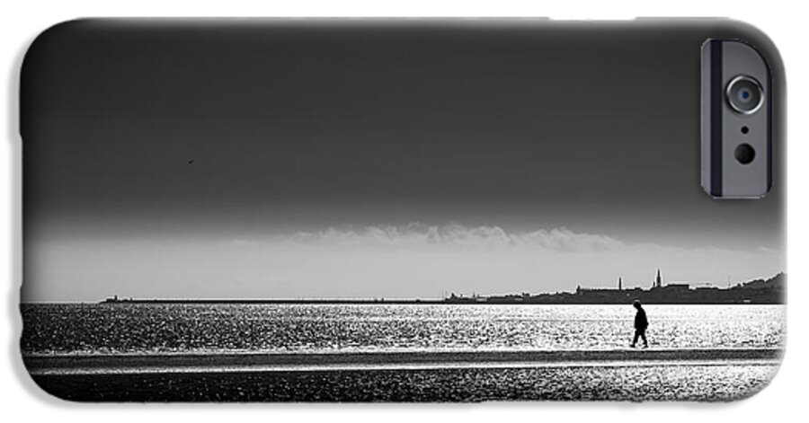 Black iPhone 6s Case featuring the photograph Saturday morning - Dublin, Ireland - Black and white street photography by Giuseppe Milo