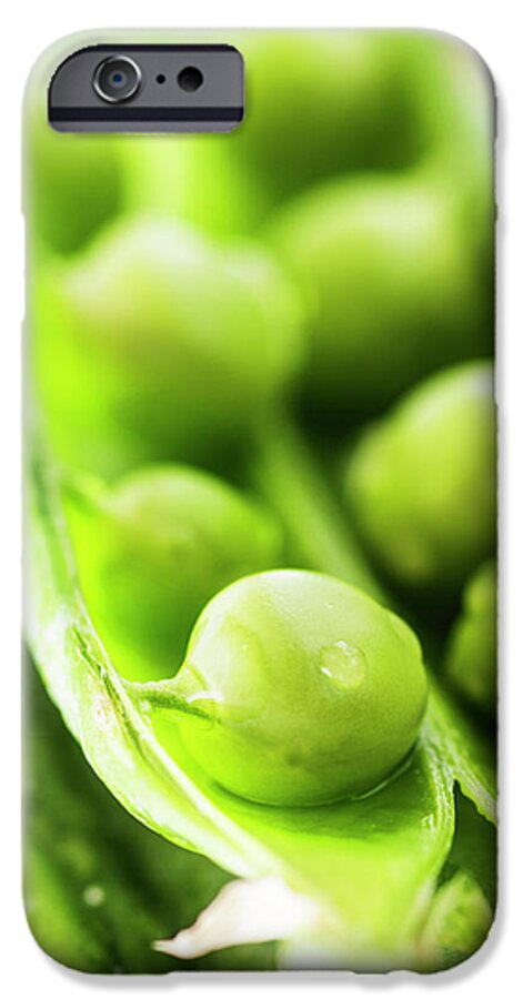 Green Peas iPhone 6s Case featuring the photograph Snow peas or green peas seeds by Vishwanath Bhat